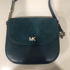 MK Leather and SuedeHalf Dome Crossbody